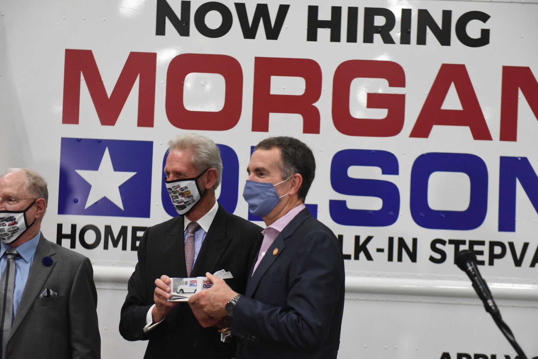 Northam visits Morgan Olson